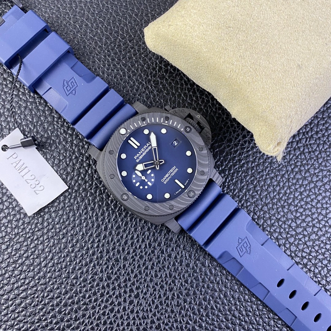 CBD Factory Panerai Submersible Carbotech 44mm Blue Dial (PAM01232) 1:1 Super Clone – DDP.9000 Movement Soft 387
